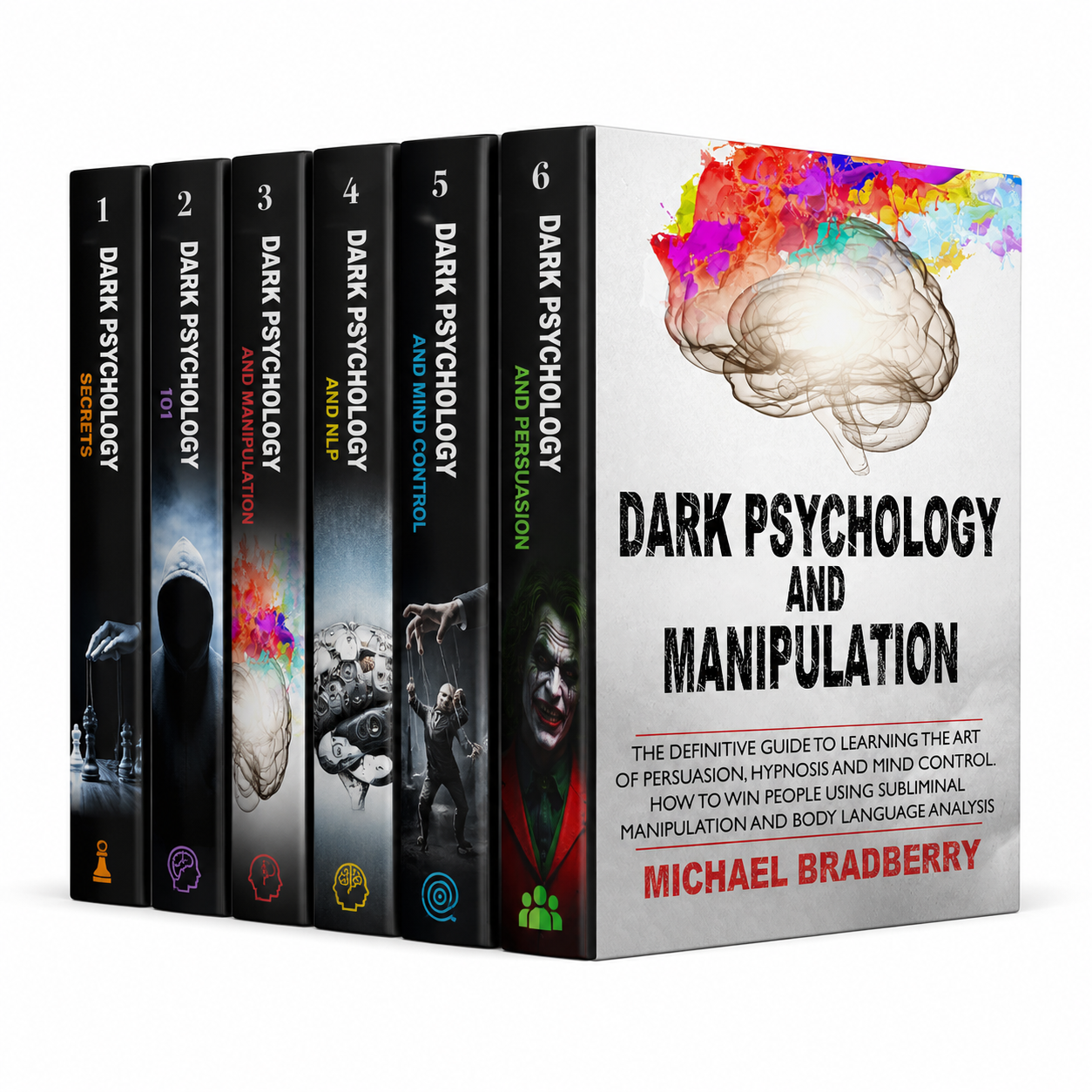 Dark Psychology eBook Bundle – 6 PDF Books on Persuasion, Manipulation, Mind Control, NLP & Human Behavior